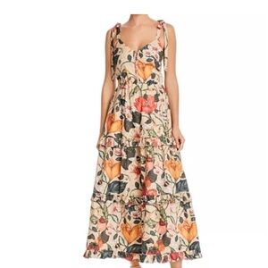 Atelier 1756 Colombian Designer Floral Maxi Dress Size Large